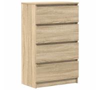Berkfield Sturdy Sideboard Sonoma Oak 60X35X98.5 Cm Engineered Wood