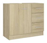 Berkfield Sturdy Sink Cabinet Sonoma Oak 63X30X54 Cm Engineered Wood