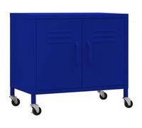 Berkfield Sturdy Storage Cabinet Navy Blue 60X35X56 Cm Steel