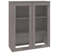 Berkfield Sturdy Top For Highboard Light Grey 85X35X100 Cm Solid Wood Pine