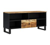 Berkfield Sturdy Tv Cabinet 100X33X46 Cm Solid Wood Mango&engineered Wood