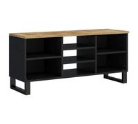 Berkfield Sturdy Tv Cabinet 100X33X46 Cm Solid Wood Mango&engineered Wood