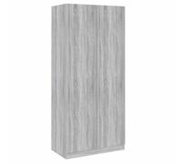 Berkfield Sturdy Wardrobe Grey Sonoma 90X50X200 Cm Engineered Wood