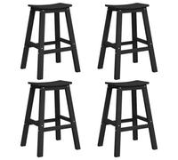 Berkfield Stylish Bar Stools 4 Pcs Black Hdpe