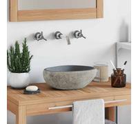 Berkfield Stylish Basin River Stone Oval 29-38 Cm