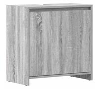 Berkfield Stylish Bathroom Cabinet Grey Sonoma 60X33X61 Cm Engineered Wood