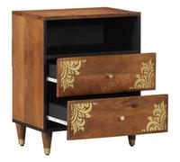 Berkfield Stylish Bedside Cabinet 50X33X60 Cm Solid Wood Mango