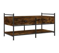 Berkfield Stylish Coffee Table Smoked Oak 99X50X50 Cm Engineered Wood