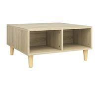 Berkfield Stylish Coffee Table Sonoma Oak 60X60X30 Cm Engineered Wood