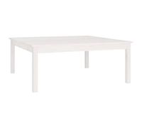 Berkfield Stylish Coffee Table White 100X100X40 Cm Solid Wood Pine