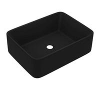 Berkfield Stylish Luxury Wash Basin Matt Black 41X30X12 Cm Ceramic