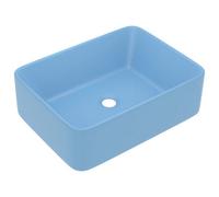 Berkfield Stylish Luxury Wash Basin Matt Light Blue 41X30X12 Cm Ceramic