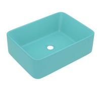 Berkfield Stylish Luxury Wash Basin Matt Light Green 41X30X12 Cm Ceramic