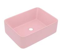 Berkfield Stylish Luxury Wash Basin Matt Pink 41X30X12 Cm Ceramic