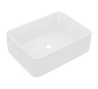 Berkfield Stylish Luxury Wash Basin Matt White 41X30X12 Cm Ceramic