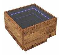 Berkfield Stylish Storage Cabinet Old Wood 40 X 40 X 30 Cm Engineered Wood, Glass