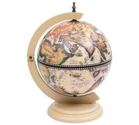 Berkfield Stylish Tabletop Globe Bar Wine Stand Eucalyptus Wood White