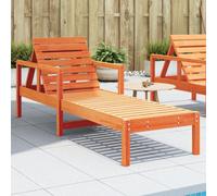 Berkfield Sun Lounger Wax Brown 199.5X62X55 Cm Solid Wood Pine