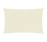 Berkfield Sunshade Sail 160 G/m2 Cream 4X7 M Hdpe