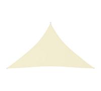 Berkfield Sunshade Sail Oxford Fabric Triangular 5X5X6 M Cream