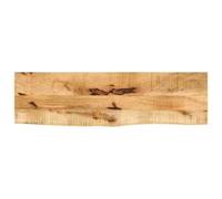 Berkfield Table Top 100X40X2.5 Cm Live Edge Solid Wood Rough Mango