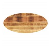 Berkfield Table Top 100X40X2.5 Cm Oval Solid Wood Mango