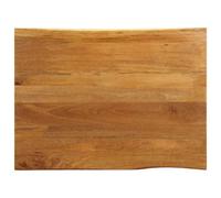 Berkfield Table Top 100X80X2.5 Cm Live Edge Solid Wood Mango