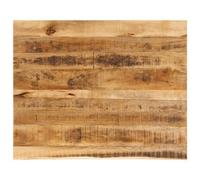 Berkfield Table Top 100X80X2.5 Cm Live Edge Solid Wood Rough Mango