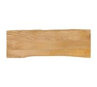 Berkfield Table Top 110X40X3.8 Cm Live Edge Solid Wood Mango