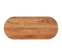 Berkfield Table Top 140X60X2.5 Cm Oval Solid Wood Acacia
