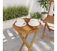Berkfield Table Top 40X40X2.5 Cm Octagonal Solid Wood Teak