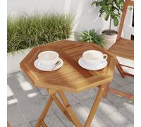 Berkfield Table Top 50X50X2.5 Cm Octagonal Solid Wood Teak