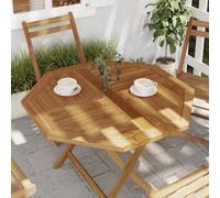 Berkfield Table Top 90X90X2.5 Cm Octagonal Solid Wood Teak