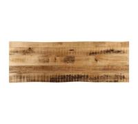 Berkfield Table Top Live Edge 110X40X3.8 Cm Solid Wood Rough Mango