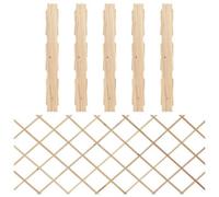 Berkfield Trellis Fences 5 Pcs Solid Firwood 180X80 Cm