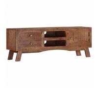 Berkfield Tv Cabinet 110X30X40 Cm Rough Mango Wood