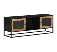 Berkfield Tv Cabinet 110X30X40 Cm Solid Wood Mango And Iron