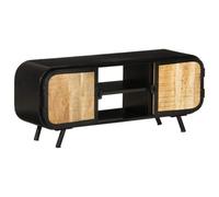 Berkfield Tv Cabinet 110X30X45 Cm Rough Mango Wood