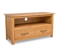 Berkfield Tv Cabinet 90X35X48 Cm Solid Oak Wood