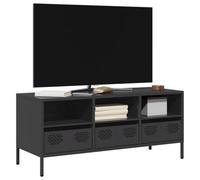 Berkfield Tv Cabinet Black 101.5X39X43.5 Cm Cold-Rolled Steel