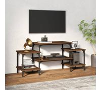 Berkfield Tv Cabinet Brown Oak 117X35X52 Cm Engineered Wood