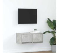 Berkfield Tv Cabinet Concrete Grey 60X31X25.5 Cm Engineered Wood