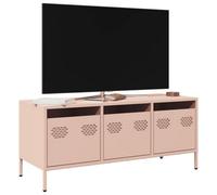 Berkfield Tv Cabinet Pink 101.5X39X43.5 Cm Cold-Rolled Steel