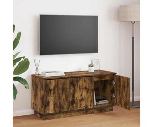 Berkfield Tv Cabinet Smoked Oak 100X38X49 Cm Engineered Wood