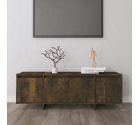 Berkfield Tv Cabinet Smoked Oak 120X30X40.5 Cm Engineered Wood