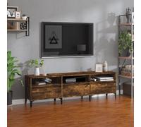 Berkfield Tv Cabinet Smoked Oak 150X30X44.5 Cm Engineered Wood