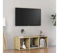 Berkfield Tv Cabinet Sonoma Oak 107X35X37 Cm Engineered Wood