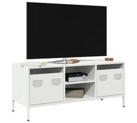 Berkfield Tv Cabinet White 101.5X39X43.5 Cm Cold-Rolled Steel