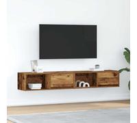 Berkfield Tv Cabinets 2 Pcs Old Wood 80X31X25.5 Cm Engineered Wood