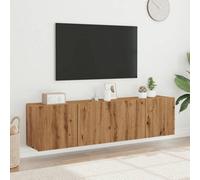 Berkfield Tv Cabinets Wall-Mounted 2 Pcs Artisian Oak 80X30X41 Cm
